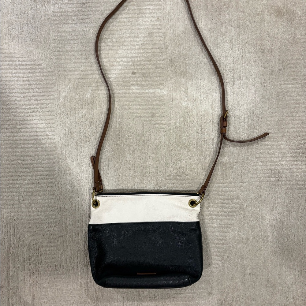 Fossil Two-Tone Black and White Crossbody Bag